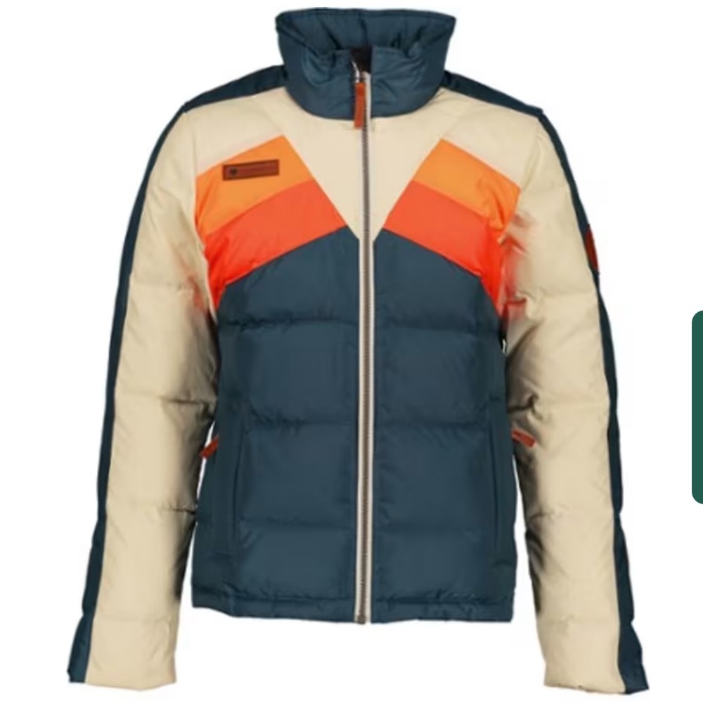 Ember Colorblock Puffer Down Jacket- Obermeyer